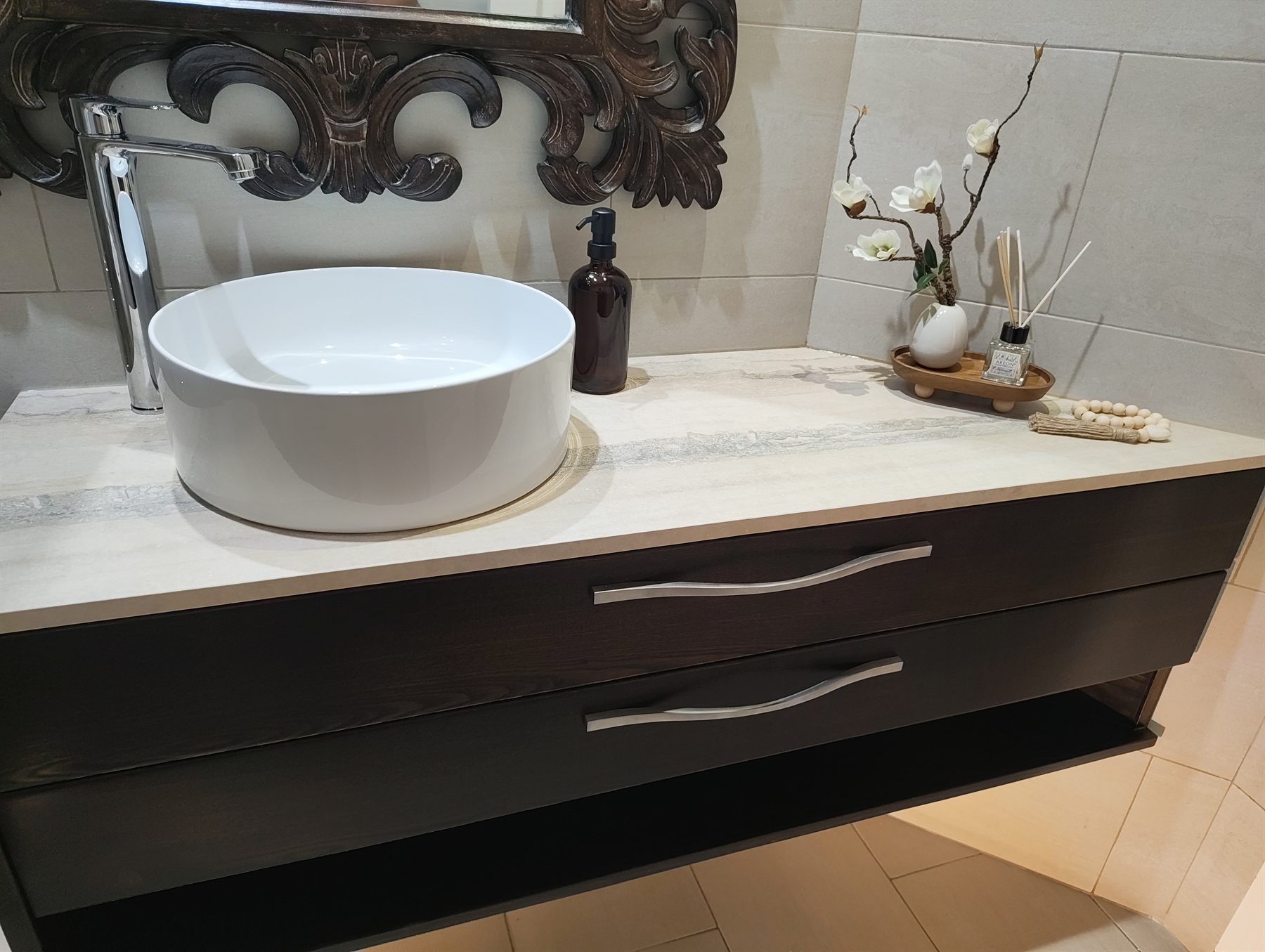 Fitted bathroom unit by Dean Paul's Joinery