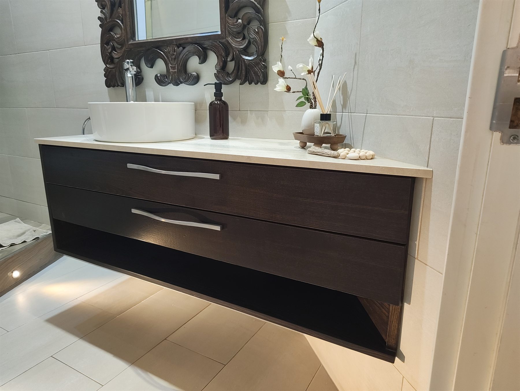 Handcrafted bathroom joinery